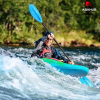 Abahub Kajak Evező 218/230/241 cm - Alumínium Nyéllel, Műanyag Lapáttal, Kezdőknek - Csónakhoz, Kenuhoz is - Kék 6