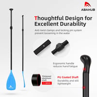 Abahub SUP evező 3 részes teleszkópos 173-213 cm alumínium fekete/kék/zöld - blue 3