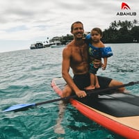 Abahub SUP evező 3 részes teleszkópos 173-213 cm alumínium fekete/kék/zöld - blue 7
