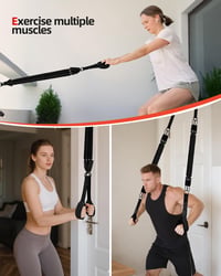 Abahub set traka za triceps s 2 podesiva sidra za vrata, 75-300 lbs — nedostaje 1 traka otpora od 34 kg (stanje: vidi 2. sliku) 9