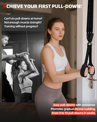 Abahub set traka za triceps s 2 podesiva sidra za vrata, 75-300 lbs — nedostaje 1 traka otpora od 34 kg (stanje: vidi 2. sliku) 4