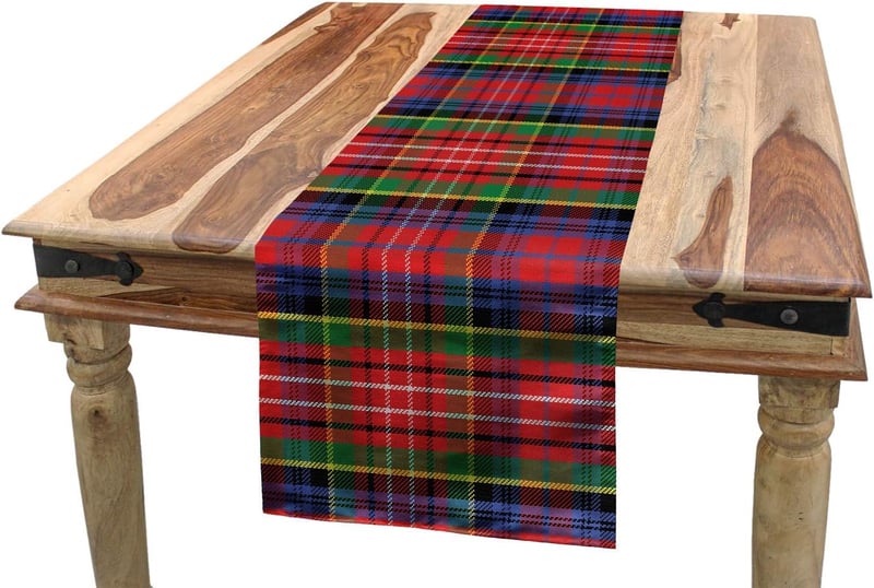 ABAKUHAUS Többszínű Asztali Futó Dekoratív Textil