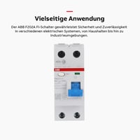 Prúdový chránič ABB F202 40A 4P – repasovaný 5