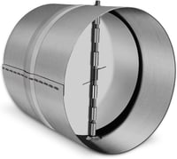 WeCooper DN 100 mm Visszaáramlás-gátló Szelep Szellőzőcsőhöz - Alumínium Acél Ötvözet, Ezüst Színű, 160g 1