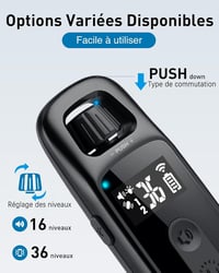 ABBIDOT Kutyakiképző Nyakörv - Sokkmentes 2025 Fejlesztett Rezgéssel, Tölthető Ugatásgátló Távirányítóval, Világító, Kis és Nagy Kutyáknak ( 7