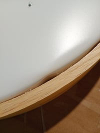 Lampă de tavan cu LED looluuloo cu telecomandă, 30W, 3000lm, reglabilă — capac crăpat, unitate principală îndoită (stare: vezi a 2-a imagine) 2