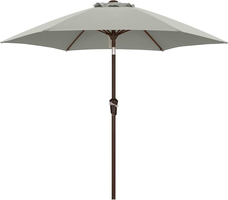 ABCCANOPY 230cm Kerti Napernyő Vízálló Szürke Piacnapernyő