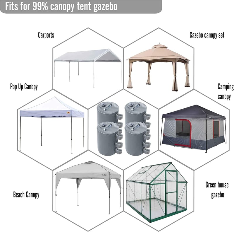 ABCCANOPY 3x3m Vízálló Pop-Up Kerti Sátor Láb  