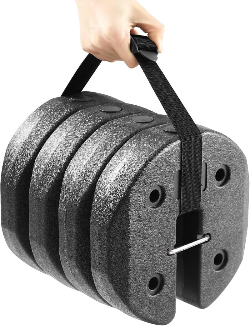 ABCCANOPY sátortető súly acélbilinccsel és hordszíjjal - 18,5 kg, 4 db