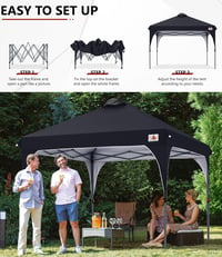 ABCCANOPY Összecsukható Pop-Up Pavilon Vízálló Kerti Sátor Hordtáskával 5