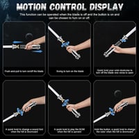Smooth Swing Luke V3.0 Fénykard - RGB 16 Színű Mozgásérzékelős Fénykard, 16 Hangeffekttel, Fém Markolattal, USB-C Töltéssel, Felnőtteknek 4