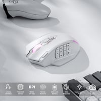 Redragon M913 Wireless Gaming Egér 16000 DPI RGB 12 Oldalsó Gomb MMO 7