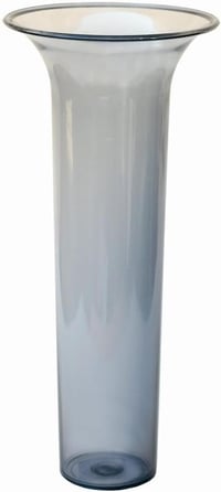 Plastia Átlátszó Műanyag Váza Betét - 24 cm Magas Trombita Alakú Vízálló Virágtartó, Bohém Stílusú Asztali Dekoráció 1
