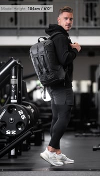 Fitgriff Fekete Sporttáska Rucksak Funkcióval - Cipő- és Laptoptartóval (25L) 2