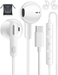 USB C Fülhallgató Samsung Galaxy S24 S23 Ultra A35 S25 iPhone 15 16 Pro Pixel 8 Xiaomi 14 Készülékekhez - HiFi Sztereó Vezetékes In-Ear Head 1