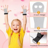 Abeillo gymnastické gripy pre deti XS, čierne kožené chrániče dlaní, sada na gymnastiku, zhyby, cross training a fitnes 3