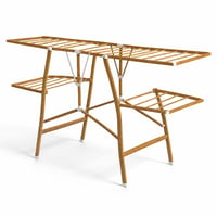 Uscător de rufe pliabil VOUNOT 165x56x90 cm, lungime de uscare 20 m, max. 25 kg — fără bare îndoite (stare: vezi a 2-a imagine) 1