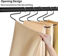 ABHENG Nadrágakasztó Fém 20 db Fekete Csúszásmentes Kompakt 38x13cm 2