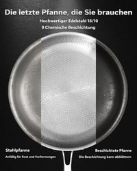 Nerezová panvica Abijan 28 cm, bez povrchovej úpravy, s povrchom so štruktúrou rybích šupín, 18/10, vhodná na indukciu, s pokrievkou, vhodná do rúry, bez PTFE a PFOA 2