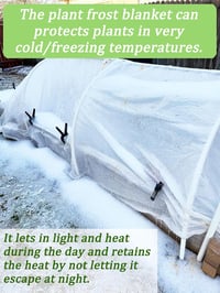 Abimars Téli Növényvédő Takaró 30g/m² 3x10m Kertészeti Fleece Fagyvédelem Lélegző Vízáteresztő Növénytakaró 5