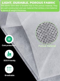Abimars Téli Növényvédő Takaró 30g/m² 3x10m Kertészeti Fleece Fagyvédelem Lélegző Vízáteresztő Növénytakaró 3