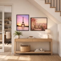 Ramă foto Abio 50x70 cm Negru MDF Sticlă acrilică Ramă pentru afișe, fotografii și tablouri Vintage Retro Rustic 5