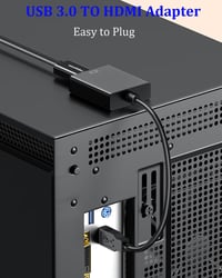 ABLEWE USB-HDMI Adapter 1080P - USB 3.0/2.0 Videó Átalakító Kábel PC, Laptop és TV Összekötésére, Windows XP/7/8/10 Kompatibilis 6
