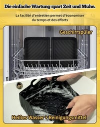 aBlumen 5,2L Sütőtálca Ninja AF500EU 10,4L Airfryerhez - Szilikon Kosárbélés Ninja Foodi Flex Légkeveréses Sütőhöz - Mosható Kiegészítő 7