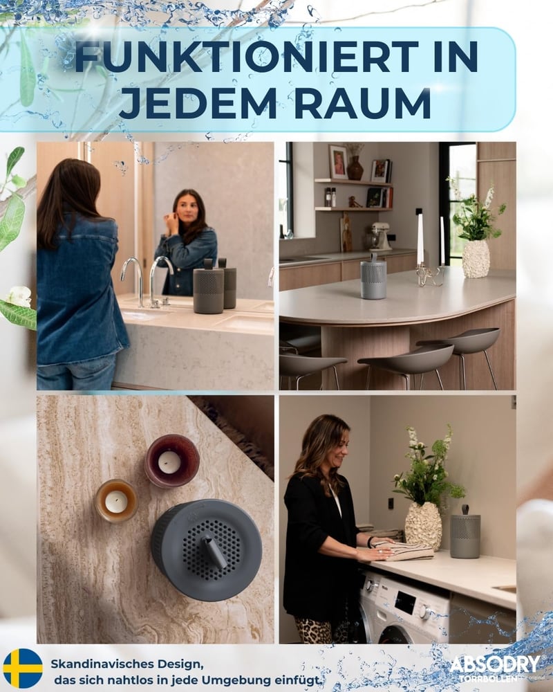 AbsoDry Duo Family Páramentesítő 25m² Újrahasznosított Műanyag Utántöltő Csomaggal