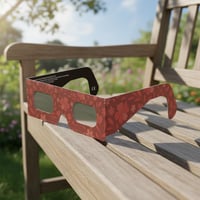 Okuliare na zatmenie Slnka Absolute Eclipse 2026 – Certifikované podľa normy ISO 12312-2 CE – Rodinné balenie 6 ks – Dizajn Bloom – Pre dospelých aj deti – Schválené výrobcom z EÚ (AAS) 6