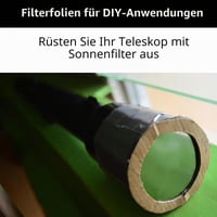 Fólia na pozorovanie Slnka Absolute Eclipse 210x210 mm pre teleskopy, binokuláre a fotoaparáty - DIY fólia na pozorovanie zatmenia Slnka, OD 5.6, certifikovaná podľa ISO 12312-2 5