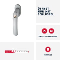 ABUS 84582 Ablakkilincs Biztonsági Ablakzár 2