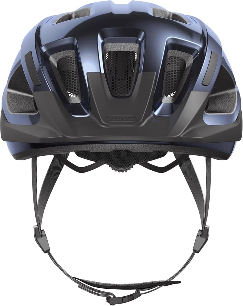 ABUS Aduro 3.0 Kerékpáros Sisak Férfiaknak és Nőknek Városi Biciklizéshez - M (52 - 58 inches), Blue (Midnight Blue)