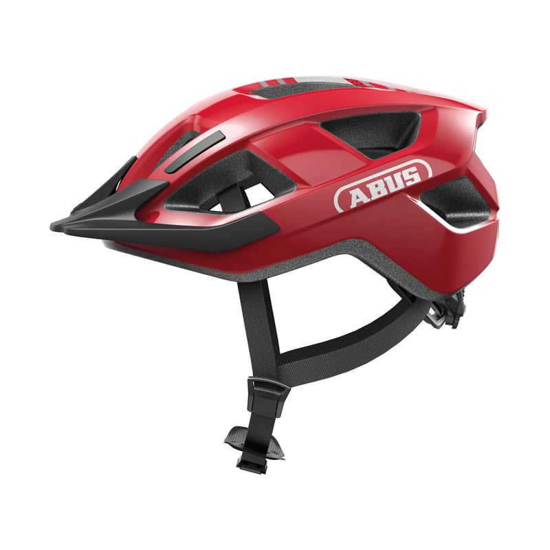 Cască de bicicletă ABUS Aduro 3.0 - Cască urbană sportivă pentru bărbați și femei, roșie, mărimea M