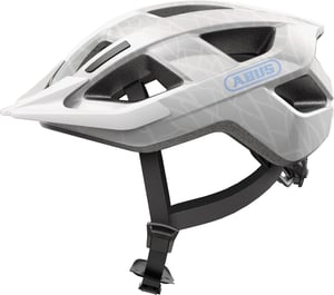 Cyklistická prilba ABUS Aduro 3.0 LED so zadným svetlom – mestská športová prilba pre mužov a ženy – veľkosť L (58 – 62 cm), biela
