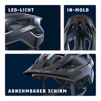 Cyklistická prilba ABUS Aduro 3.0 LED so zadným svetlom – športová mestská prilba pre mužov aj ženy na každodenné jazdy a športové výlety 4