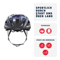 Cyklistická prilba ABUS Aduro 3.0 LED – veľkosť L, fialová – so zadným svetlom, pre mužov aj ženy, na mestské a športové výlety 2