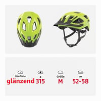 Cască de ciclism ABUS Aduro 3.0 LED - mărimea M, galbenă - cu lumină spate, pentru bărbați și femei, pentru oraș și tururi sportive 5