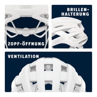 Cestný cyklistický prilba ABUS AirBreaker, farba Pure White, veľkosť L, na profesionálnu cyklistiku, pre mužov aj ženy 4