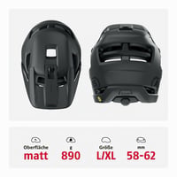 Cască Fullface ABUS AirDrop MIPS - MTB Downhill, Freeride și Enduro, Ambient Sound Channel, Negru, mărimea L/XL 3