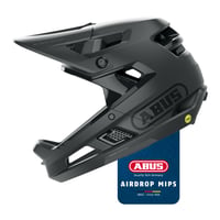 Cască Fullface ABUS AirDrop MIPS - MTB Downhill, Freeride și Enduro, Ambient Sound Channel, Negru, mărimea L/XL 1