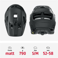 ABUS AirDrop MIPS Fullface MTB Kerékpáros Sisak Downhill Freeride Enduro - M (52 - 58 inches), Black (velvet black) 3