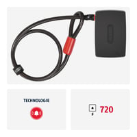 Sistem de alarmă portabil ABUS Alarmbox 2.0 cu cablu de conectare ACL 12/100 pentru biciclete, cărucioare și trotinete electrice, 100 dB, negru 2