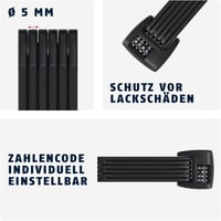 ABUS Bordo 6000C LED összehajtható kerékpárzár SH tartóval, 10-es biztonsági szint - 90 cm 4