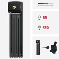 Skladací zámok na bicykel ABUS Bordo Lite 6055K SH s držiakom - čierny - 85 cm 3