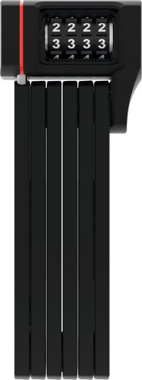 Antifurt pliabil pentru bicicletă ABUS Bordo uGrip 5700C SH cu suport - Lacăt cu cifru - 80 cm - Negru - Nivel de securitate 7 1