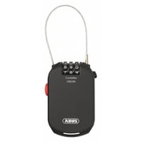 Lacăt cu cifru ABUS Combiflex 2502/85 – cablu de oțel de 85 cm – pentru securizarea bagajelor, a echipamentului de schi și a căștilor – cu cod numeric – negru 5