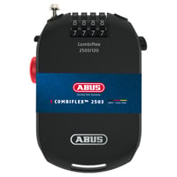 Lacăt cu cifru ABUS Combiflex 2503/120 – cablu de oțel de 120 cm – pentru securizarea bagajelor, echipamentelor de schi și căștilor – negru 1
