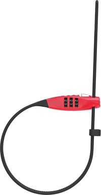 Zámok na kábel ABUS Combiflex TravelGuard – Na zabezpečenie prilby, kočíka, lyžiarskej výstroje a batožiny – dĺžka kábla 45 cm – číselný zámok – čierny 1