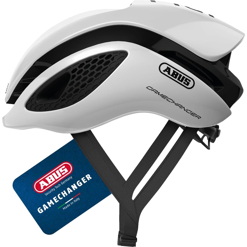 Cască de ciclism rutier ABUS GameChanger - Alb, mărimea S, protecție In-Mold, ventilație ultra, unisex, cască ușoară